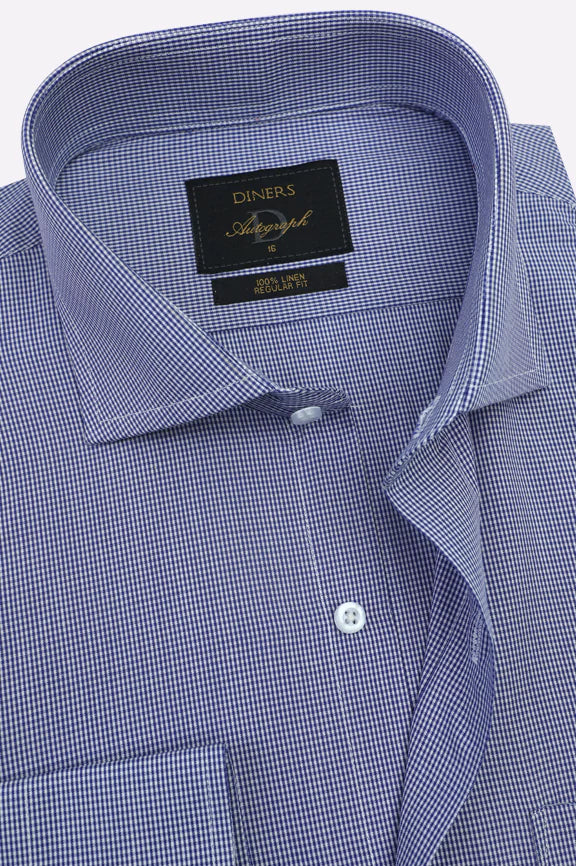 Blue Check Formal Autograph Shirt - Image 2
