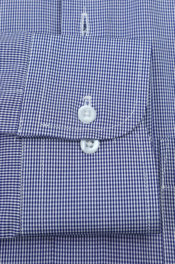 Blue Check Formal Autograph Shirt - Image 4