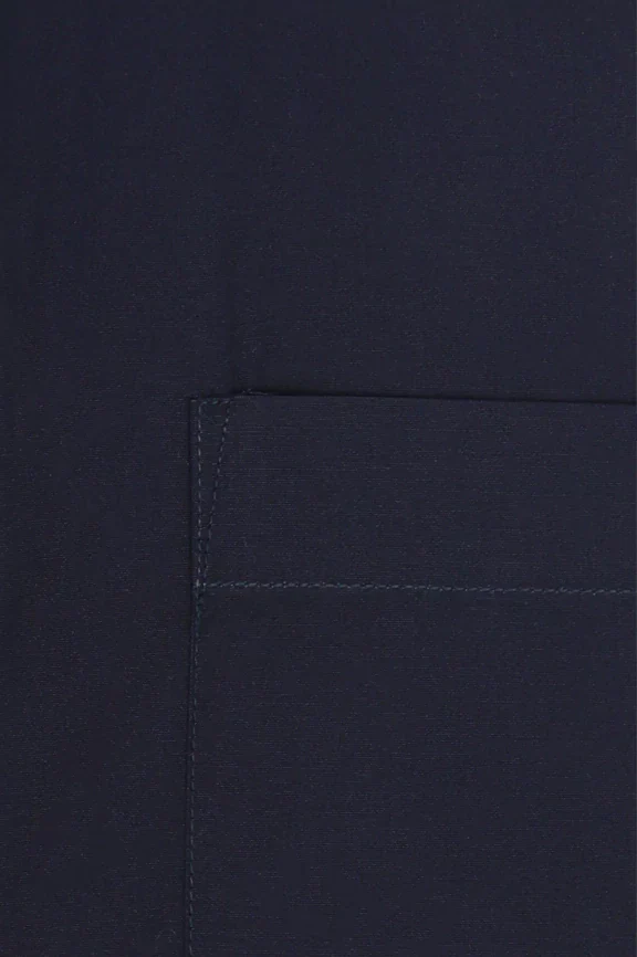 Navy Blue Plain Formal Autograph Shirt - Image 4