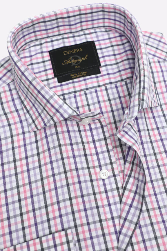 Multicolor Tattersall Check Formal Autograph Shirt - Image 2