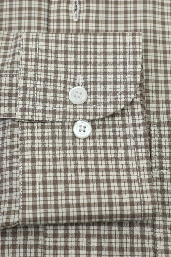 Brown Check Formal Autograph Shirt - Image 4