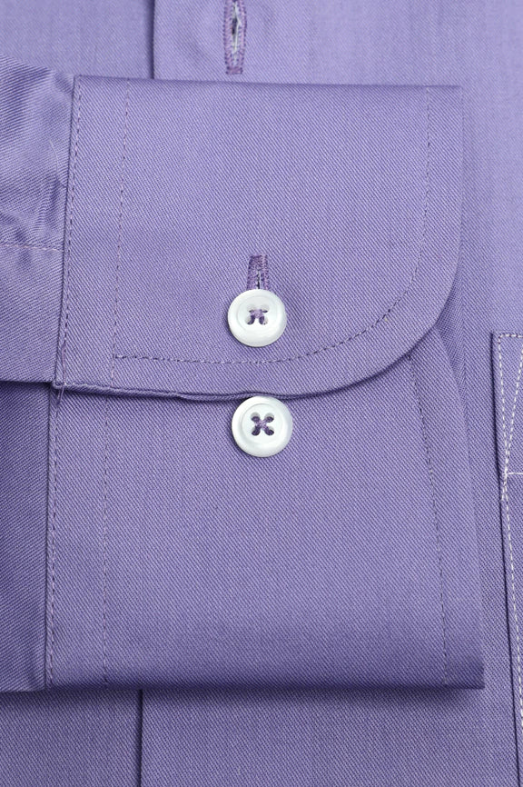 Purple Self Textured Formal Autograph Shirt - Image 3
