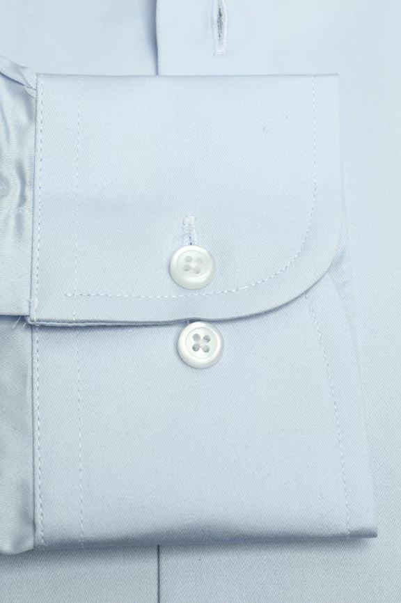 Sky Blue Self Formal Autograph Shirt - Image 3