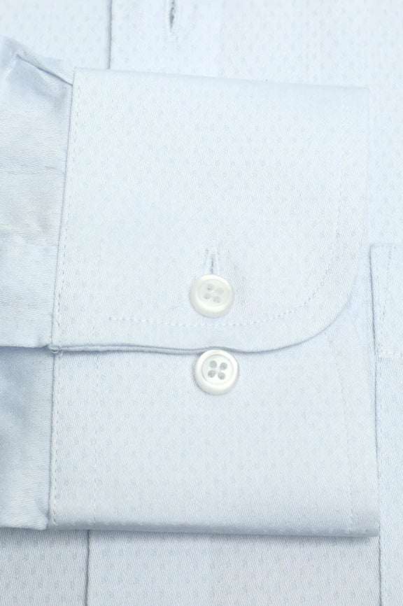 Sky Blue Self Formal Autograph Shirt - Image 3