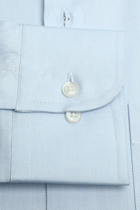 Sky Blue Self Formal Autograph Shirt - Image 3