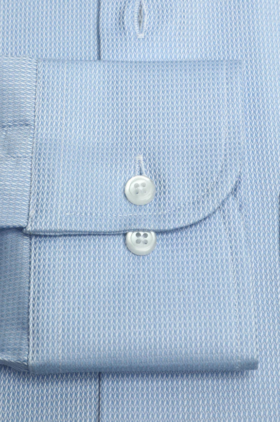 Sky Blue Self Formal Autograph Shirt - Image 3