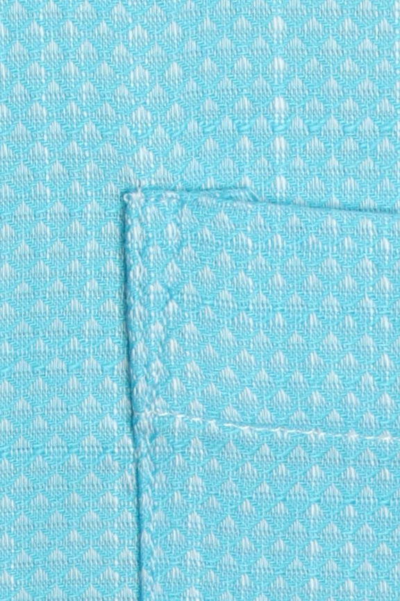 Sky Blue Self Formal Autograph Shirt - Image 4
