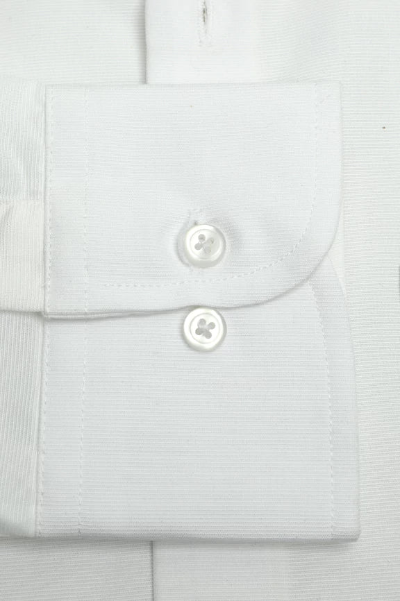White Self Formal Autograph Shirt - Image 3
