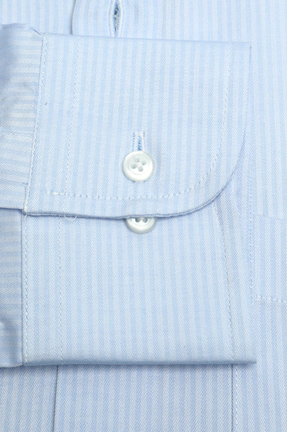 Sky Blue Self Formal Autograph Shirt - Image 3