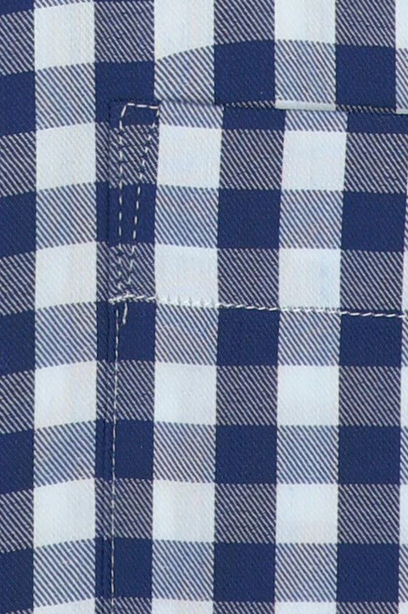 Blue Gingham Check Formal Autograph Shirt - Image 4