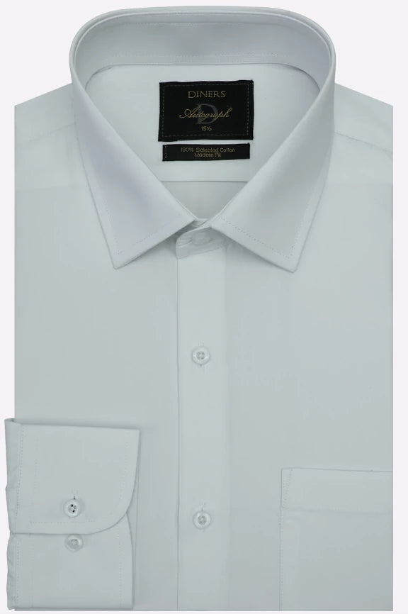 White Plain Formal Autograph Shirt