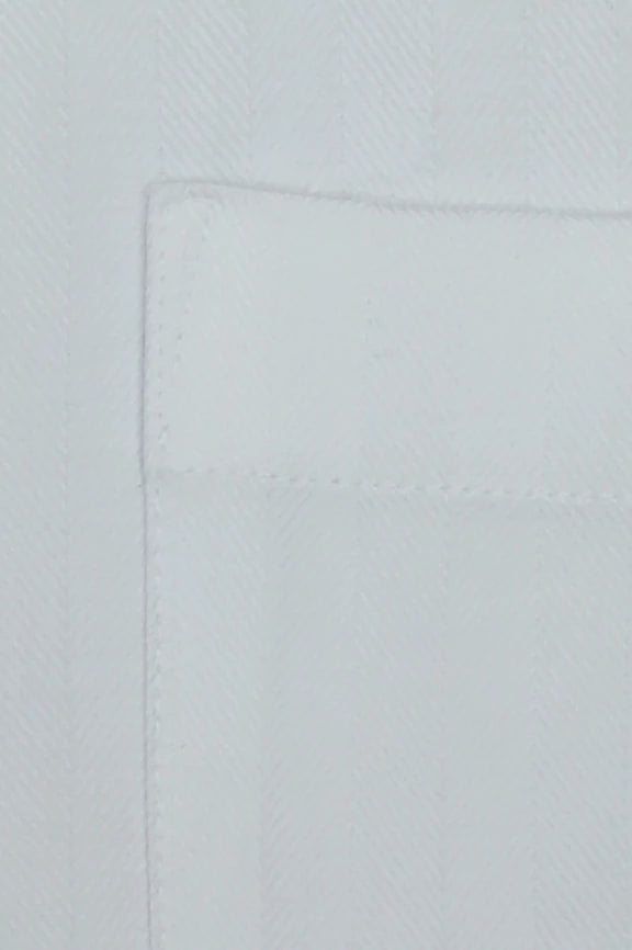 White Self Chevron Formal Shirt - Image 4