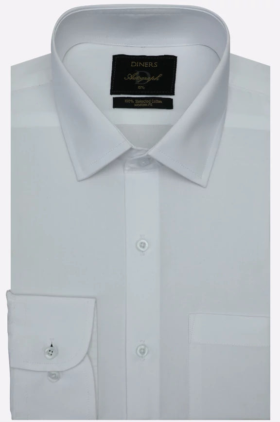 White Plain Formal Autograph Shirt