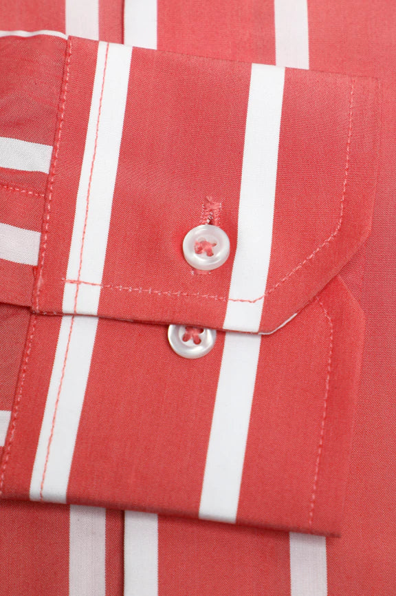 Red Striped Casual Shirt - Image 3