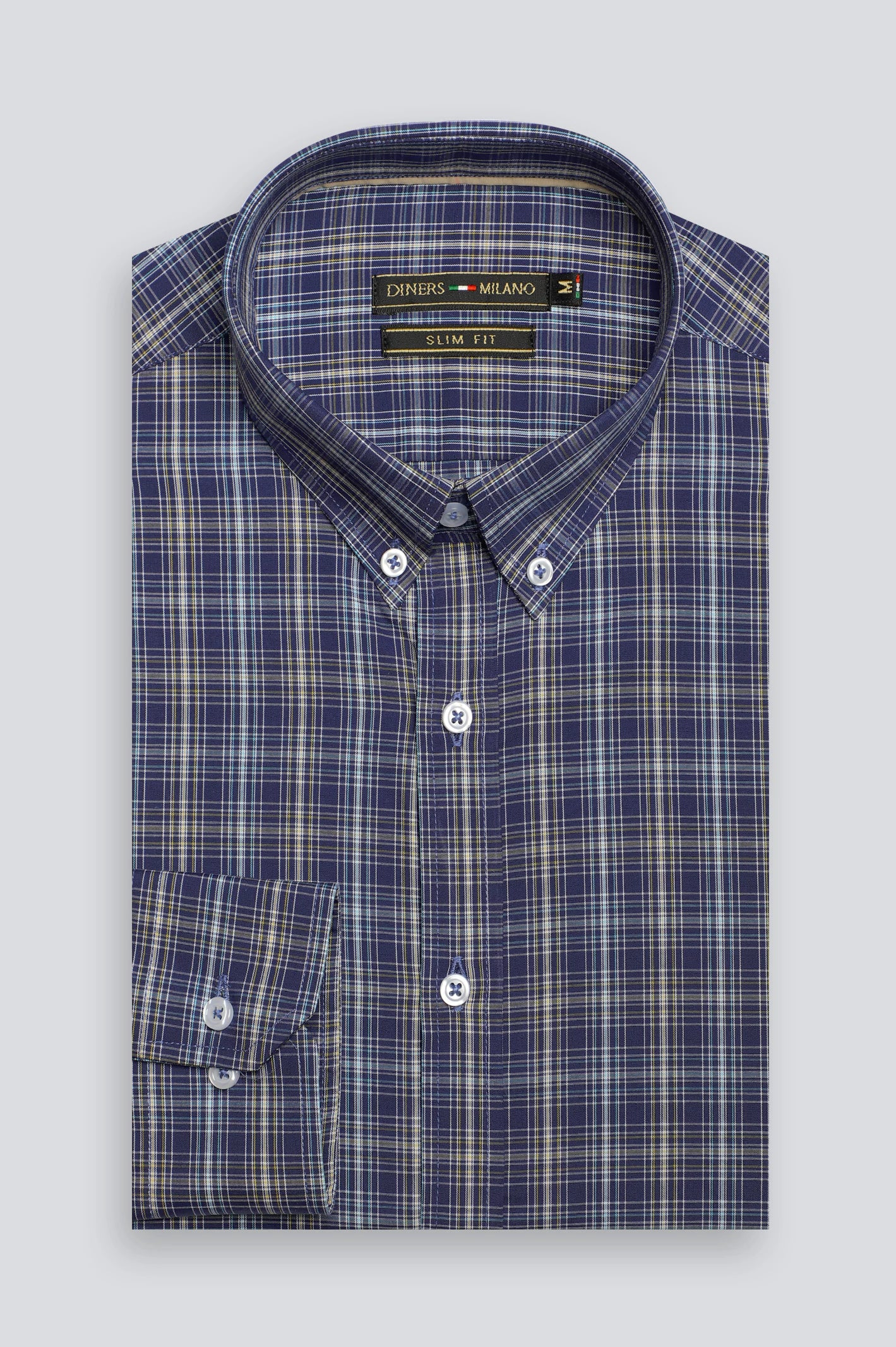 Blue Glen Plaid Check Casual Shirt