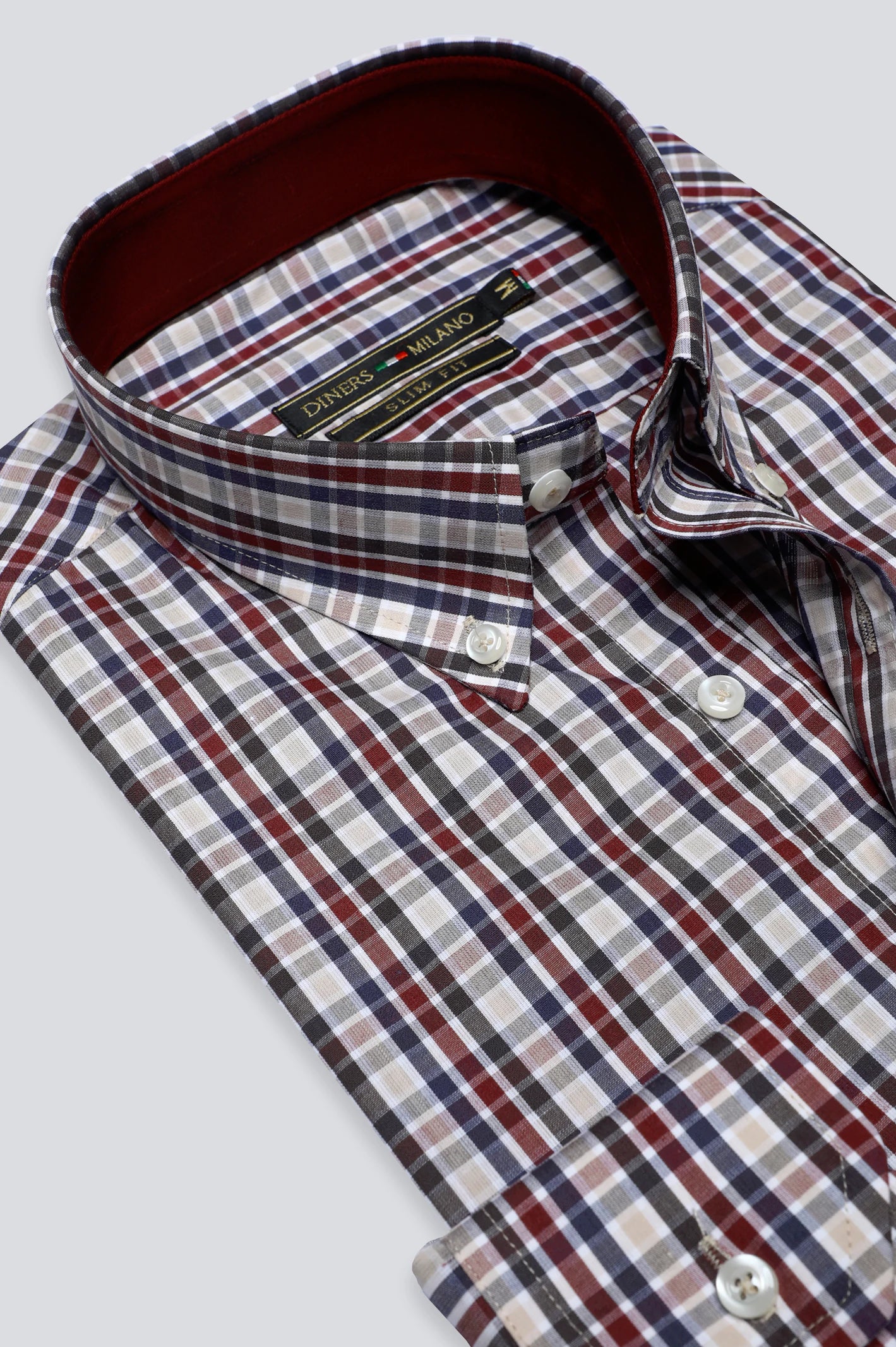 Multicolor Gingham Check Casual Shirt - Image 2