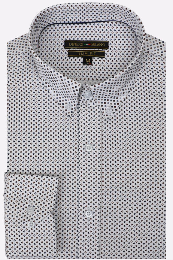 Multicolor Print Pattern Casual Shirt