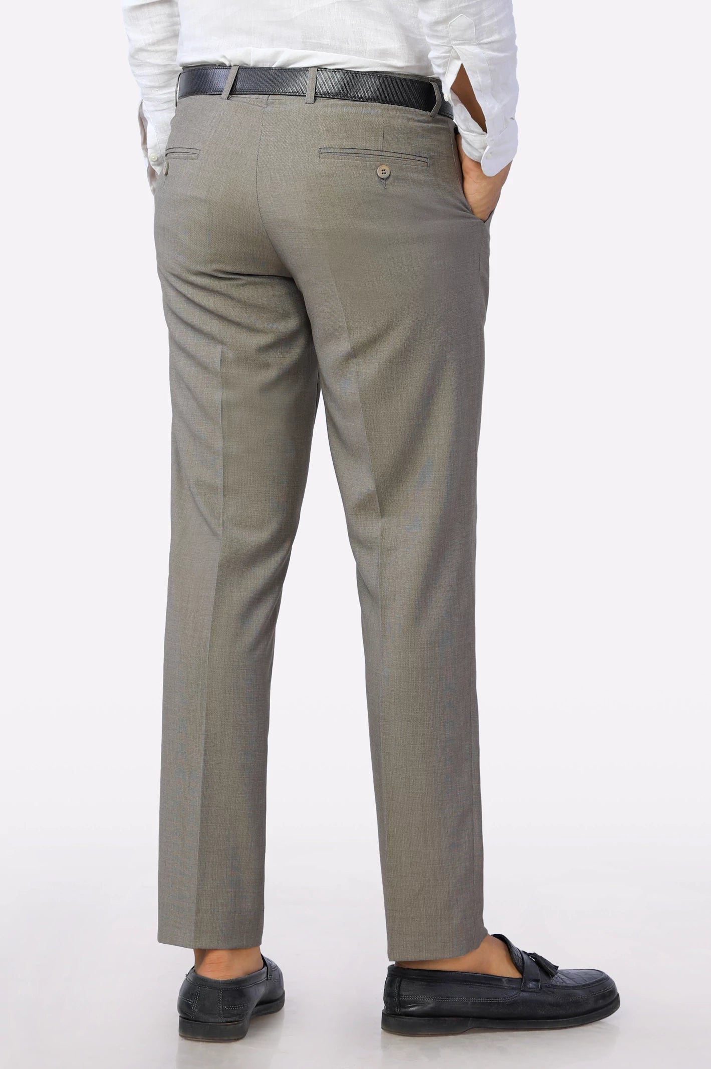 Fawn Smart Fit Formal Trouser - Image 3