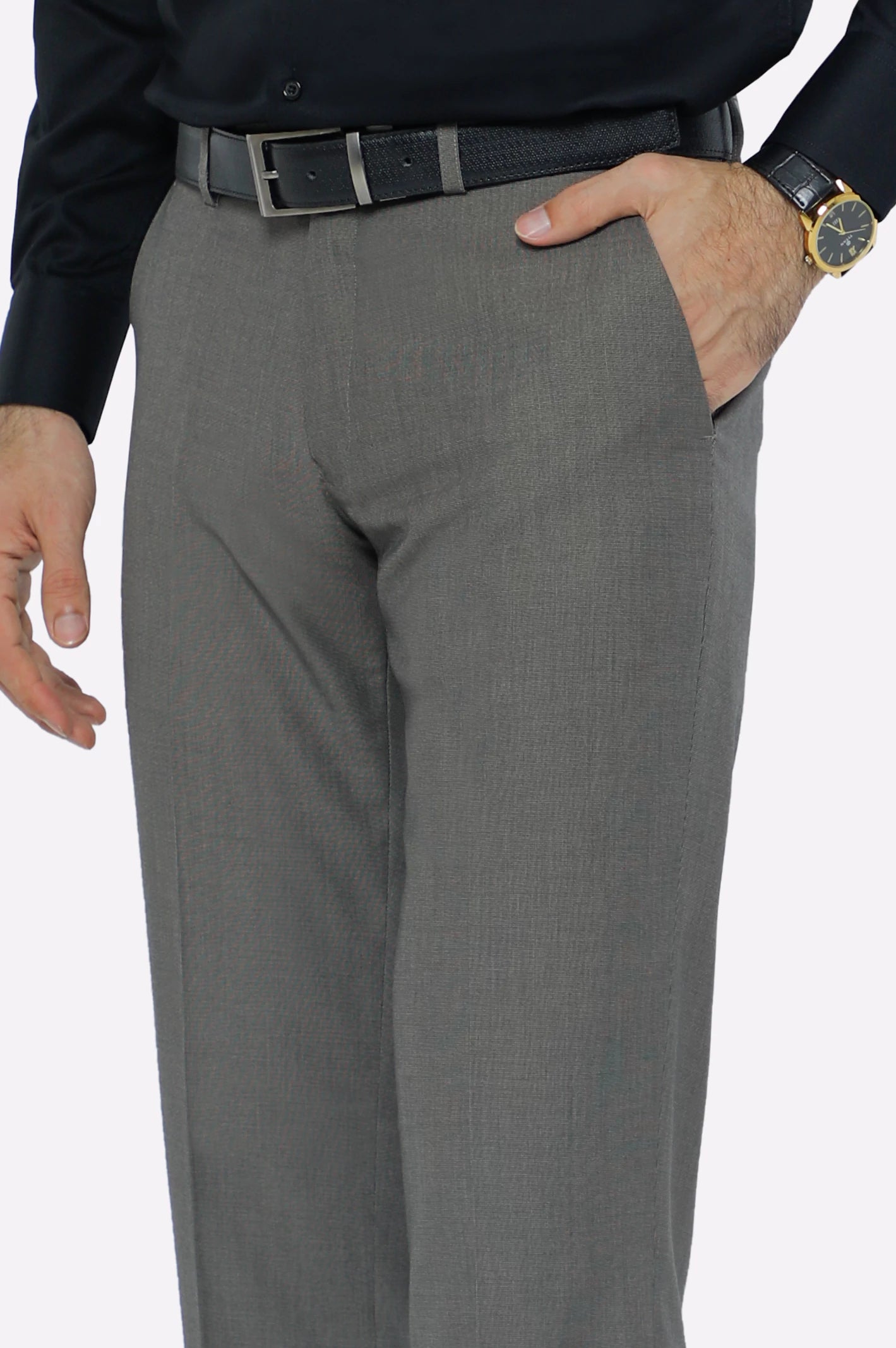 Light Brown Smart Fit Formal Trouser - Image 2