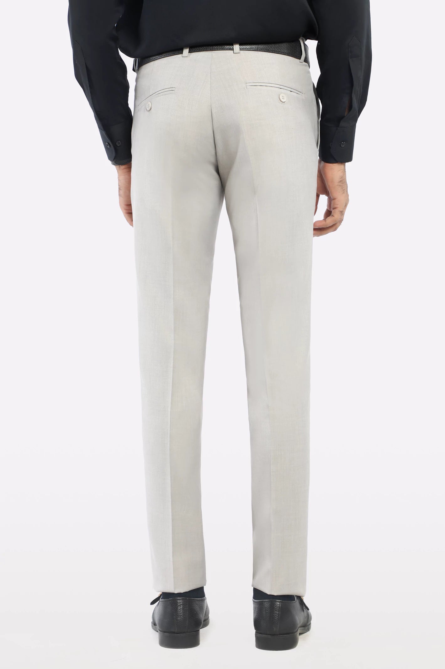 Sand Slim Fit Formal Trouser - Image 3