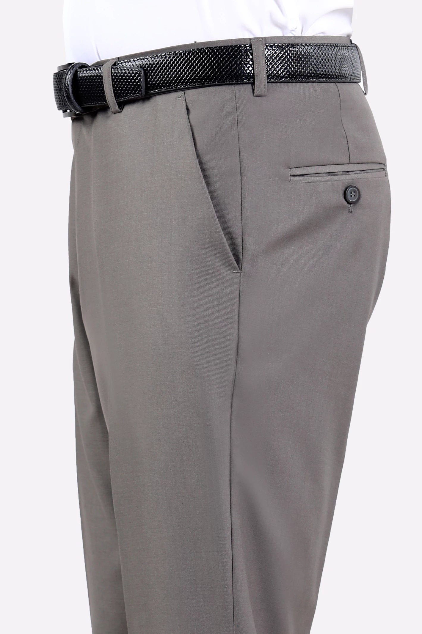 Olive Regular Fit Formal Trouser - Image 2