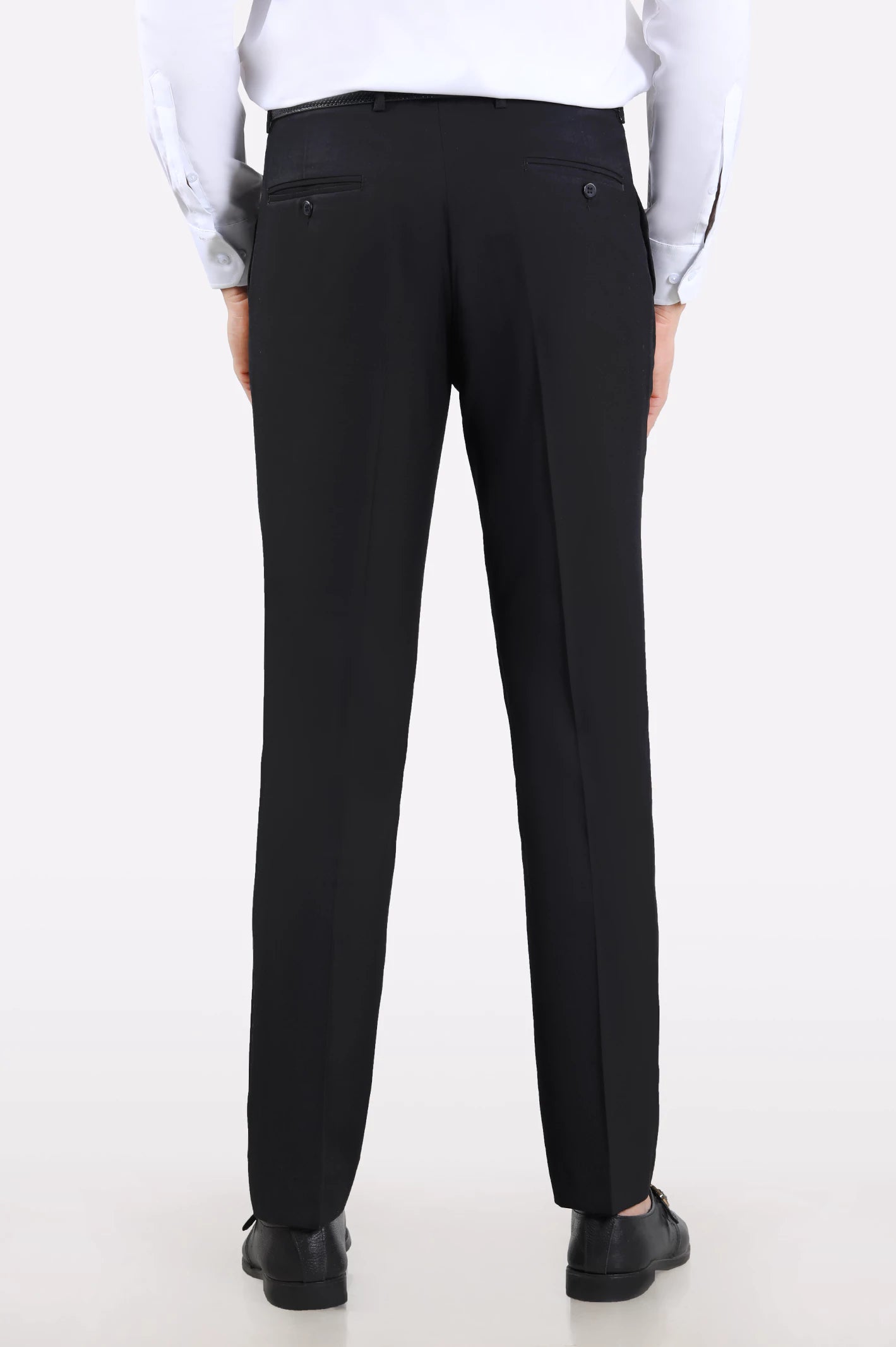 Black Regular Fit Formal Trouser - Image 3