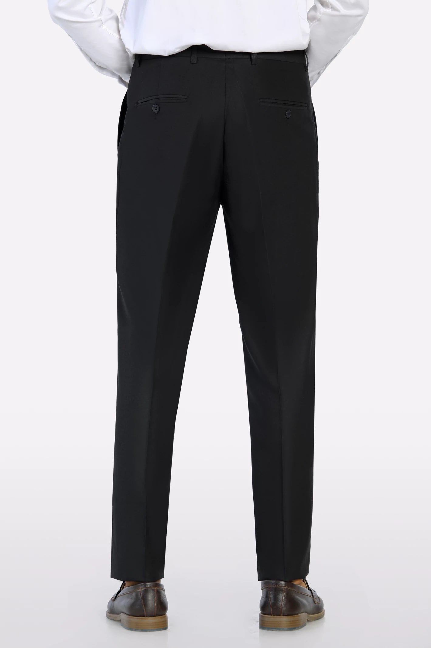 Black Regular Fit Formal Trouser - Image 3