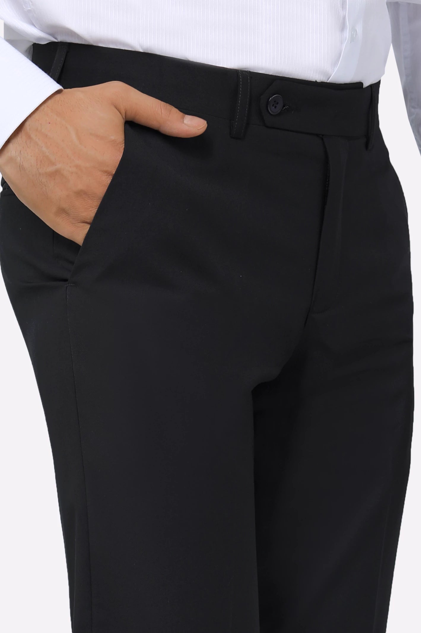 Black Smart Fit Formal Trouser - Image 2