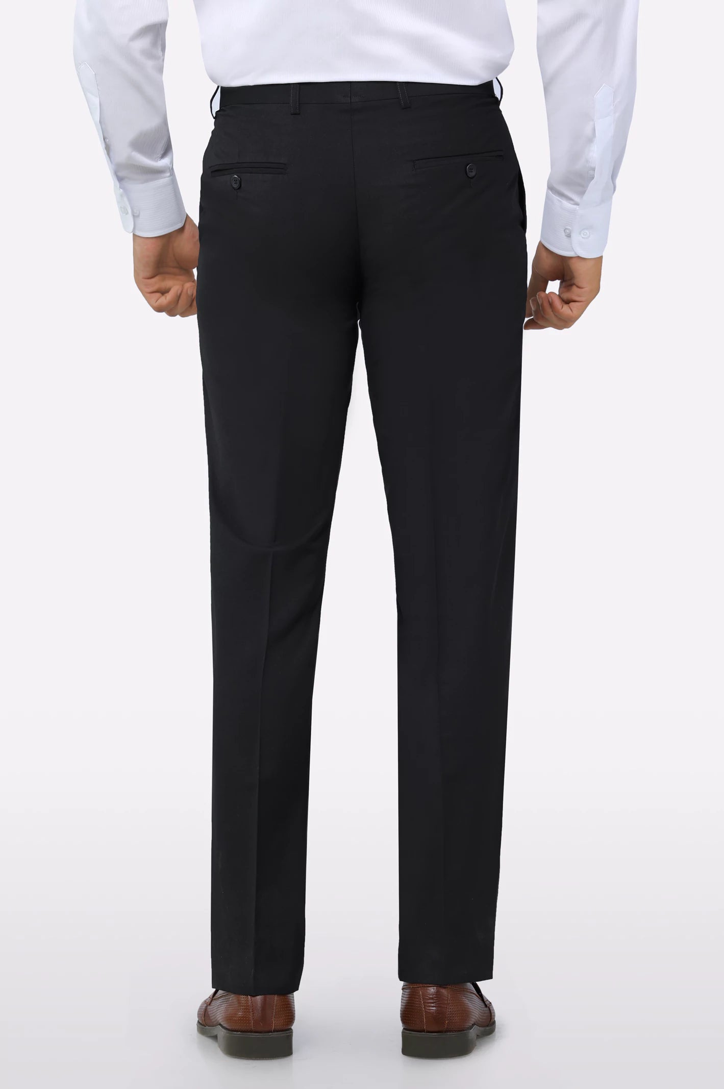 Black Smart Fit Formal Trouser - Image 3
