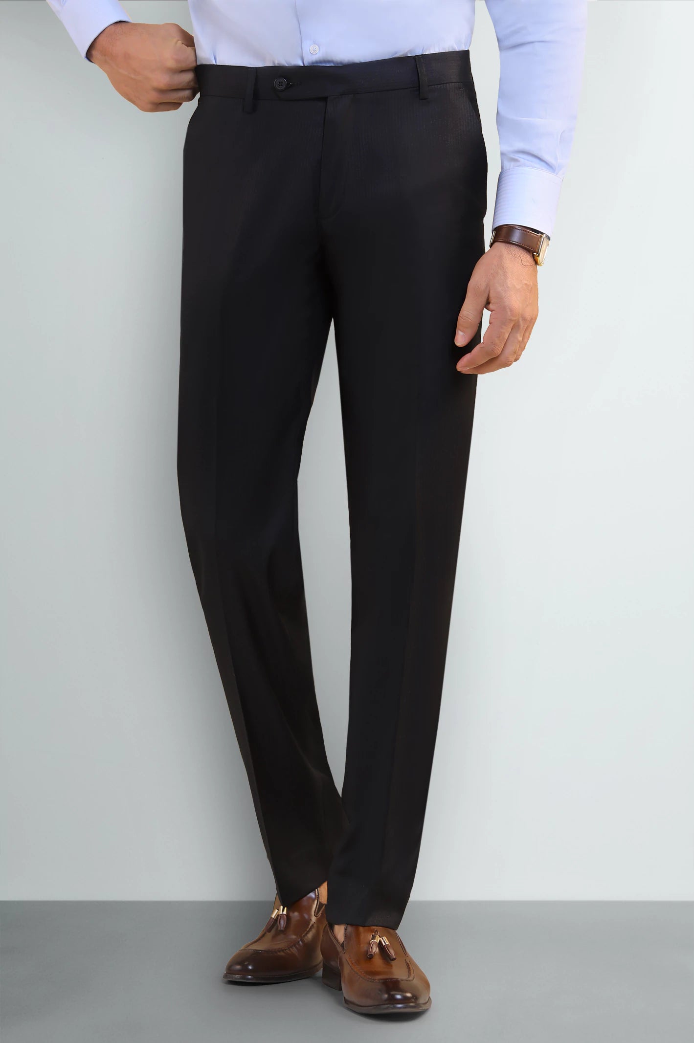 Black Smart Fit Formal Trouser