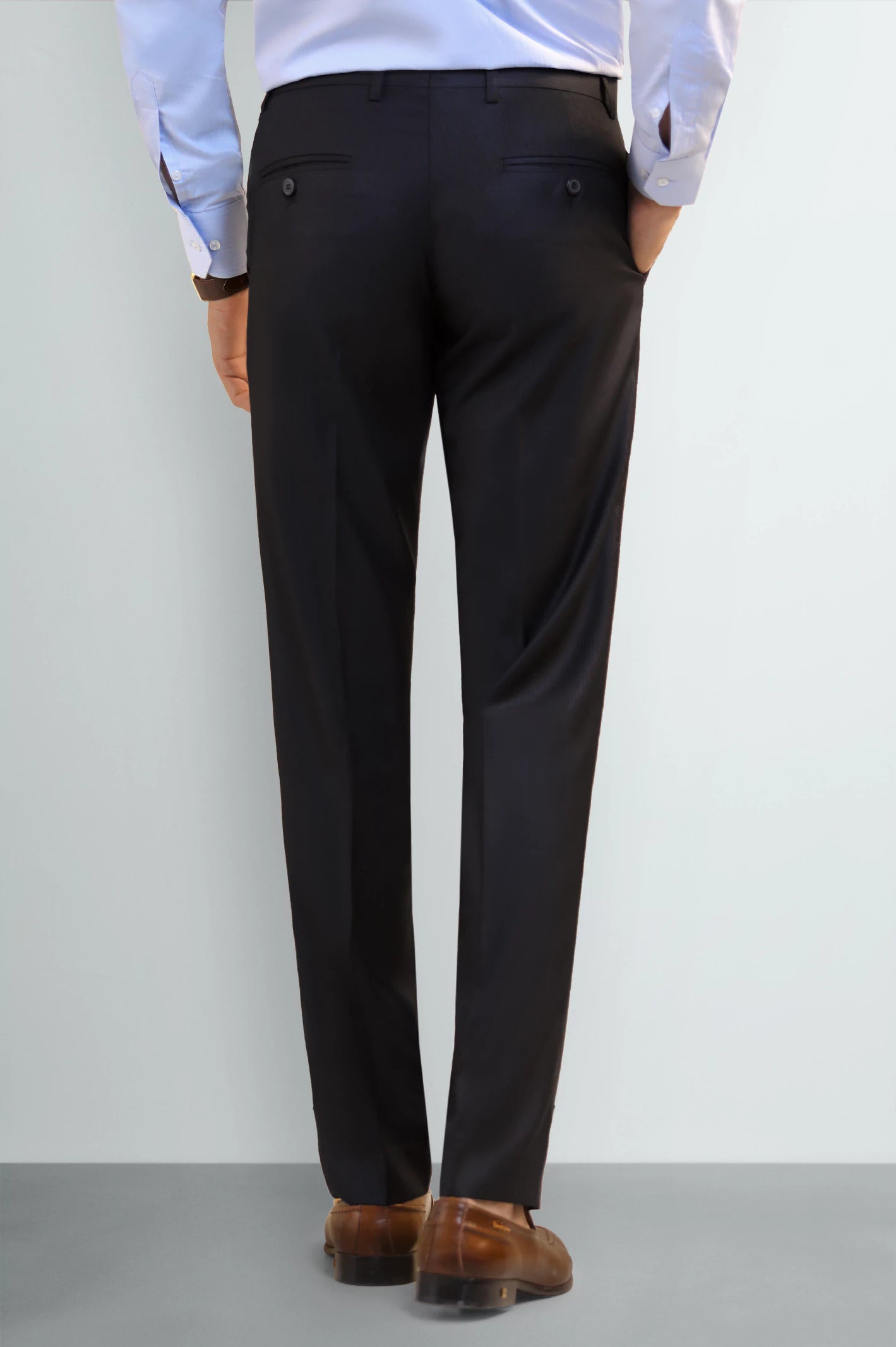 Black Smart Fit Formal Trouser - Image 3