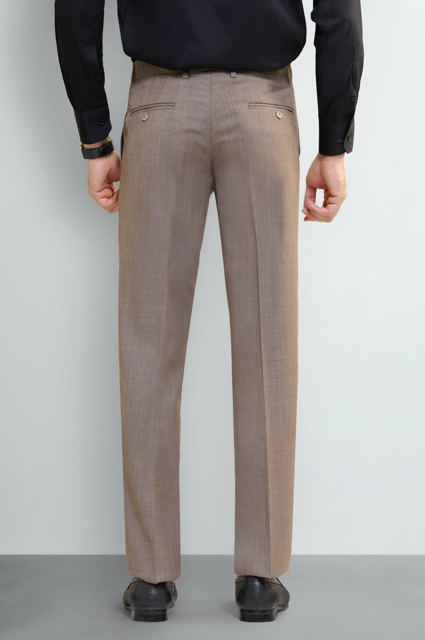 Fawn Smart Fit Formal Trouser - Image 3