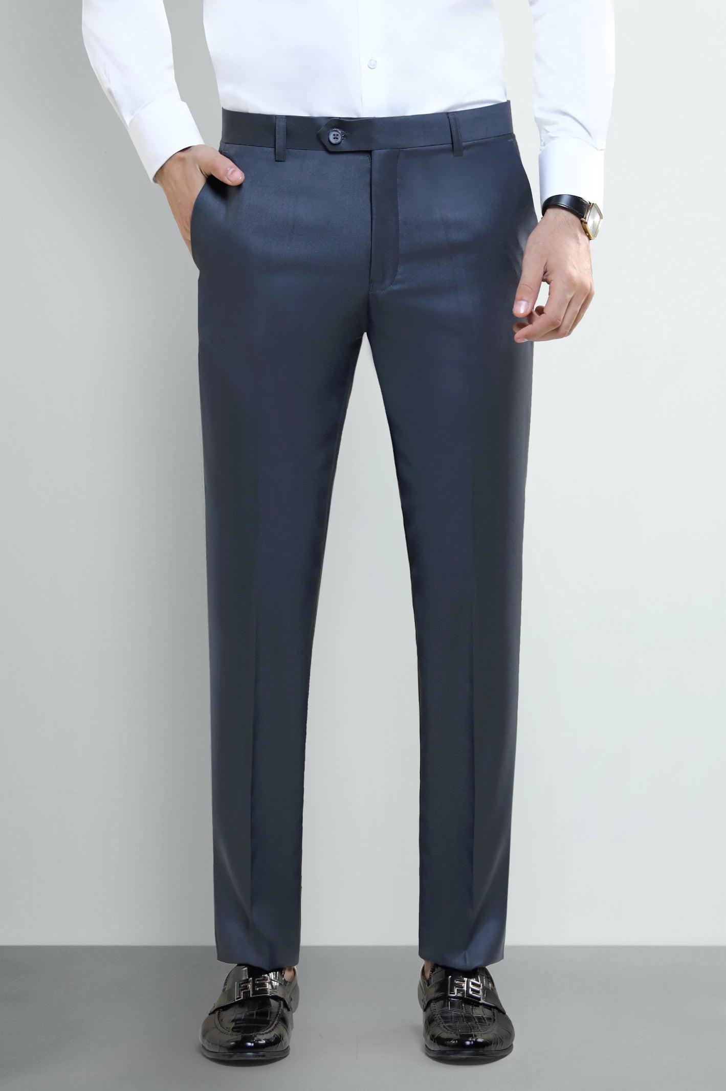 Charcoal Smart Fit Formal Trouser
