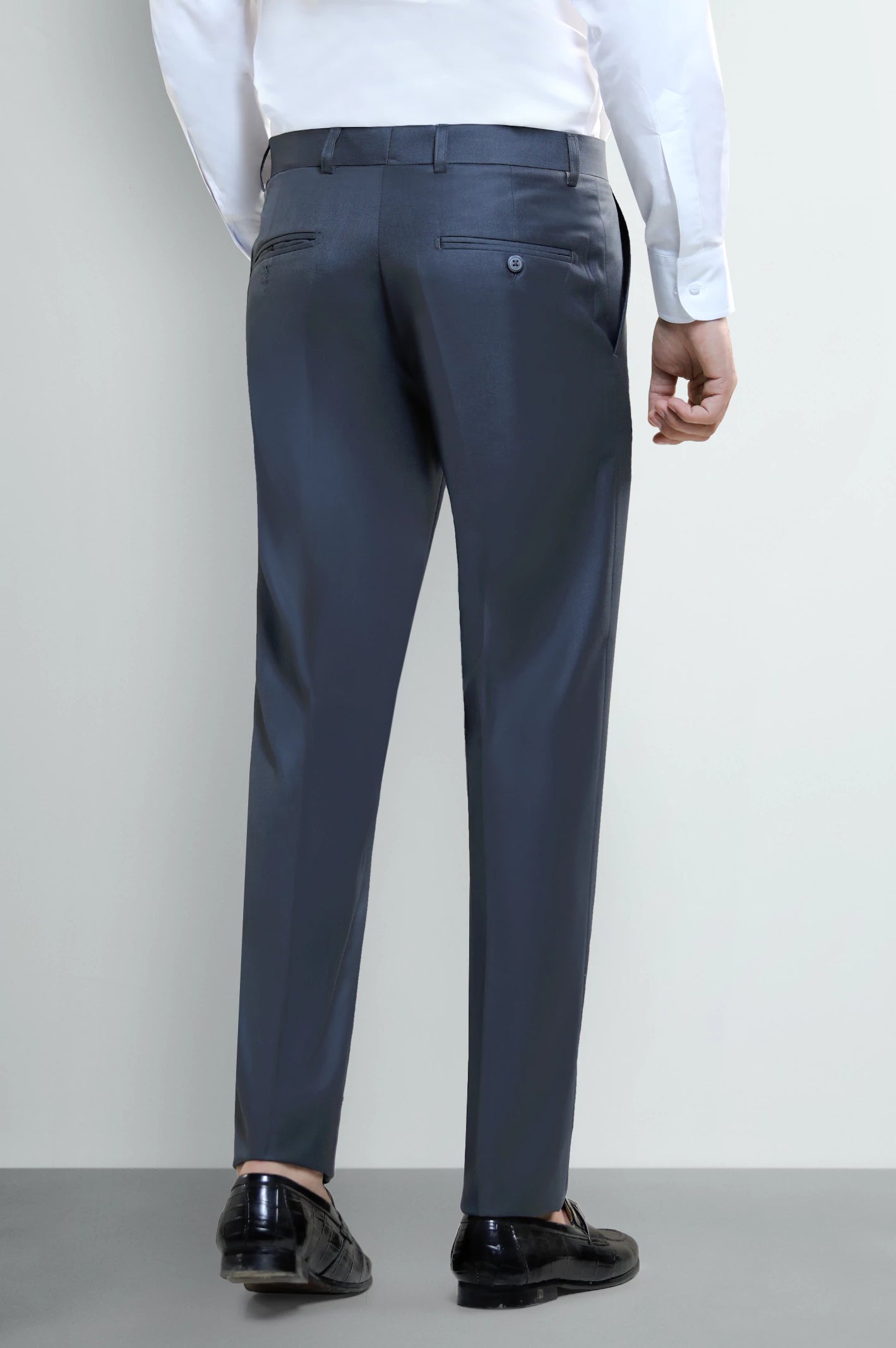 Charcoal Smart Fit Formal Trouser - Image 3