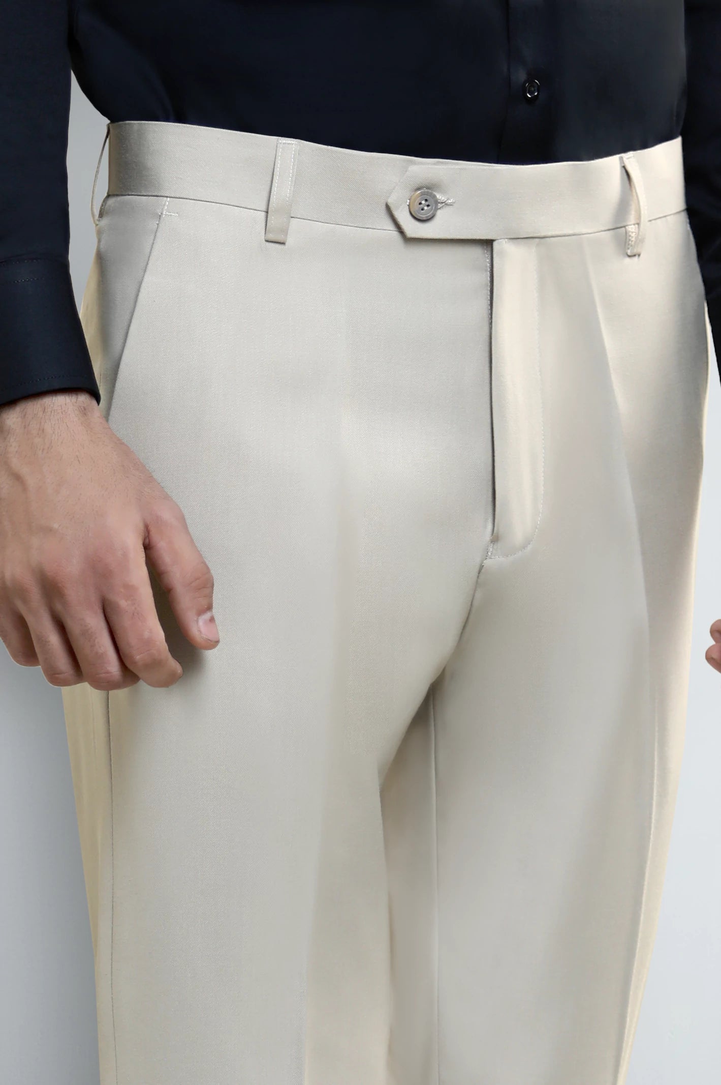 Fawn Smart Fit Formal Trouser - Image 2