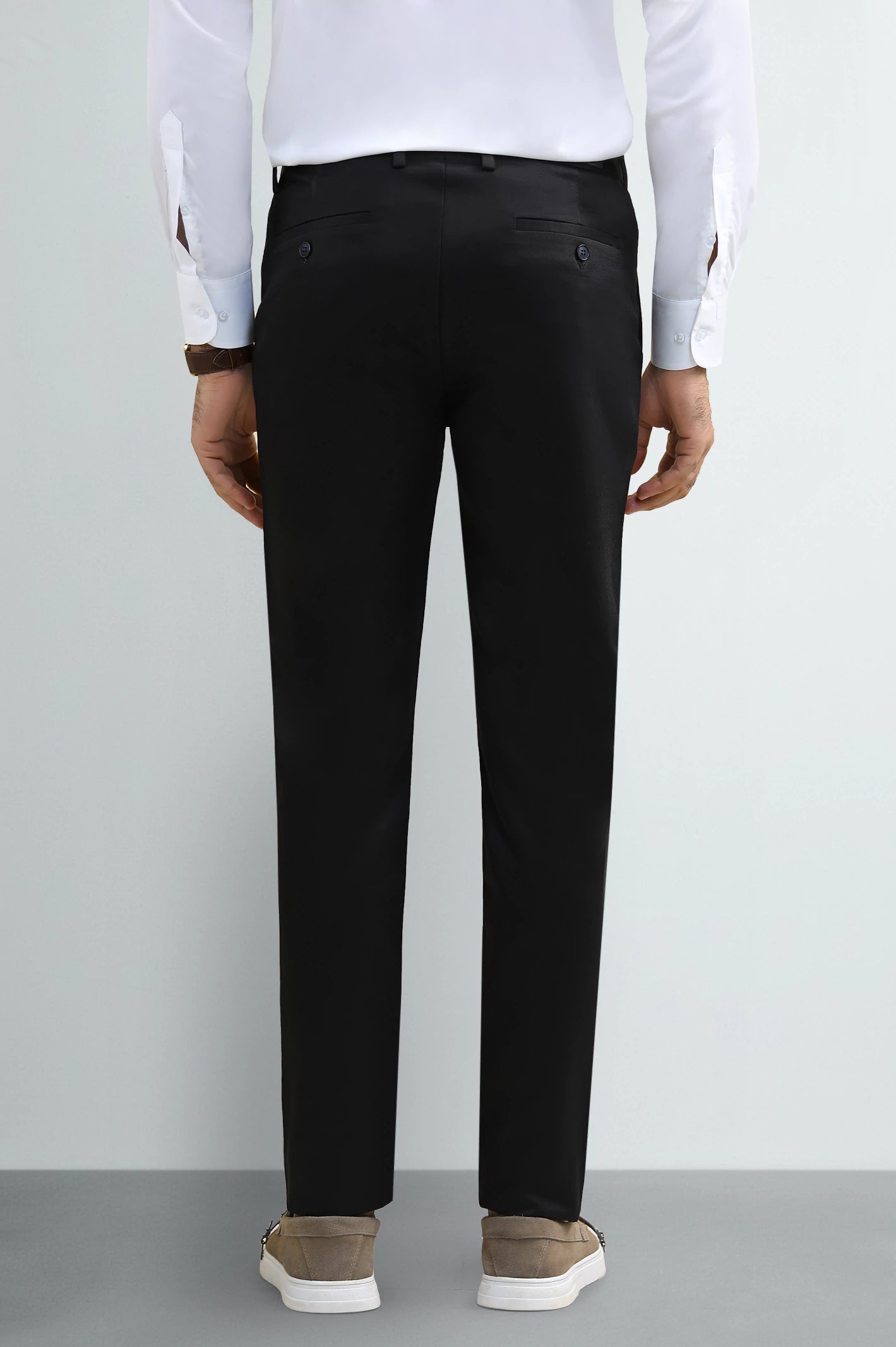 Black Smart Fit Cotton Chino - Image 3
