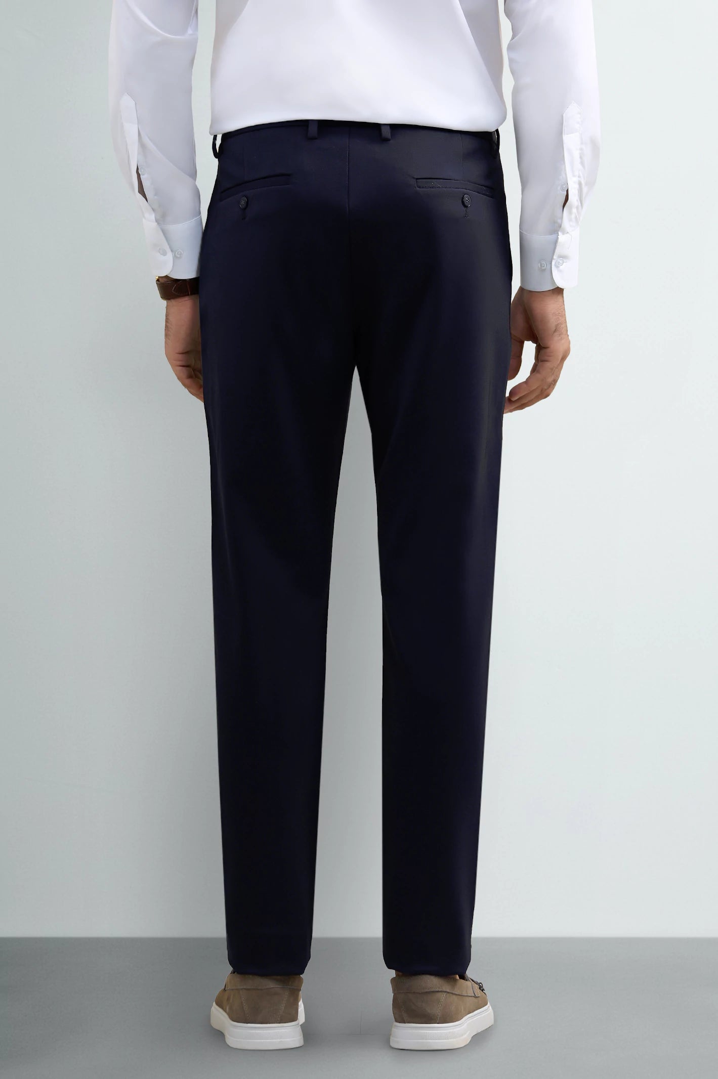Navy Blue Stretchable Performance Pants - Image 4