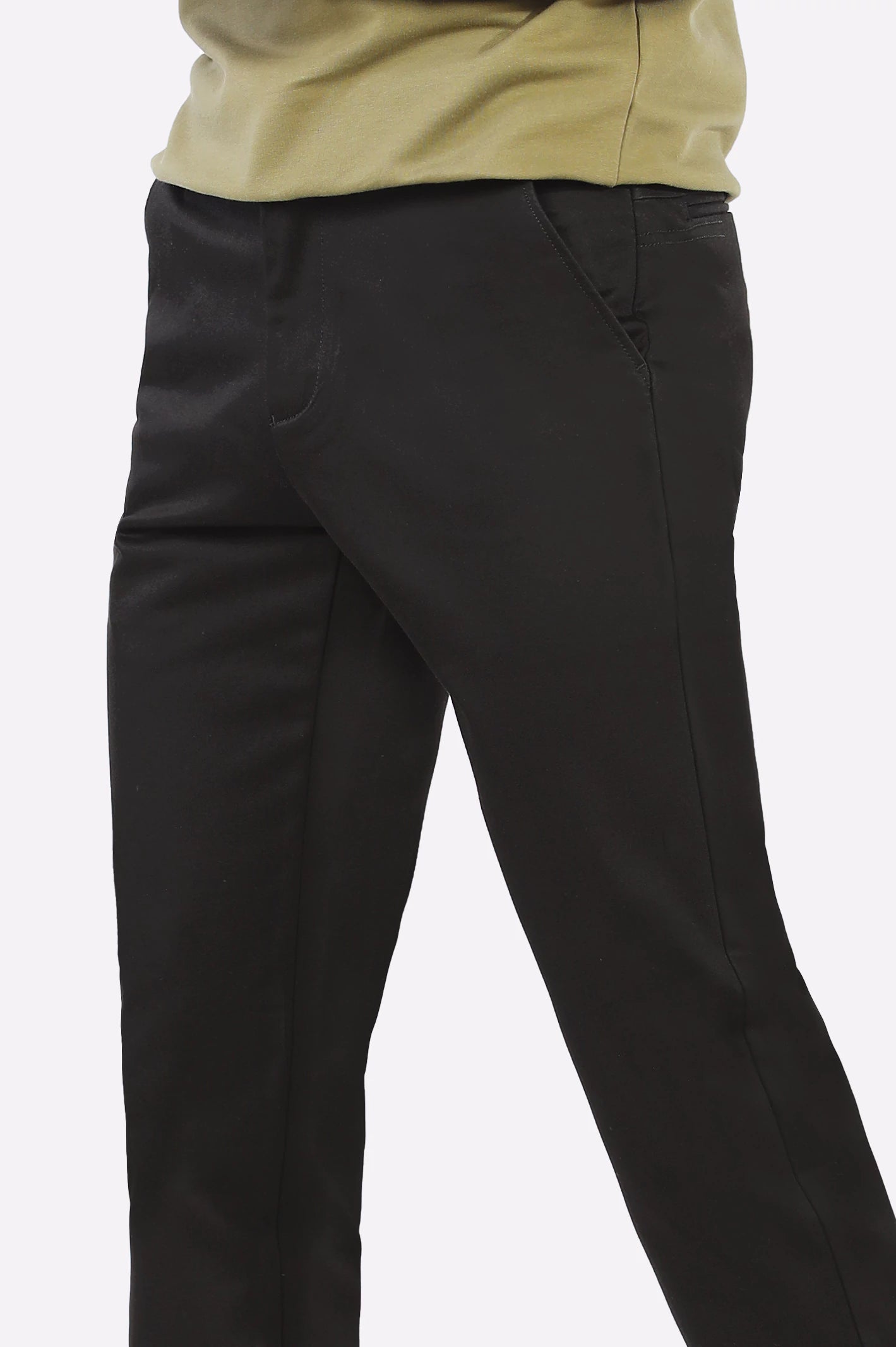 Black Smart Fit Cotton Chino - Image 2