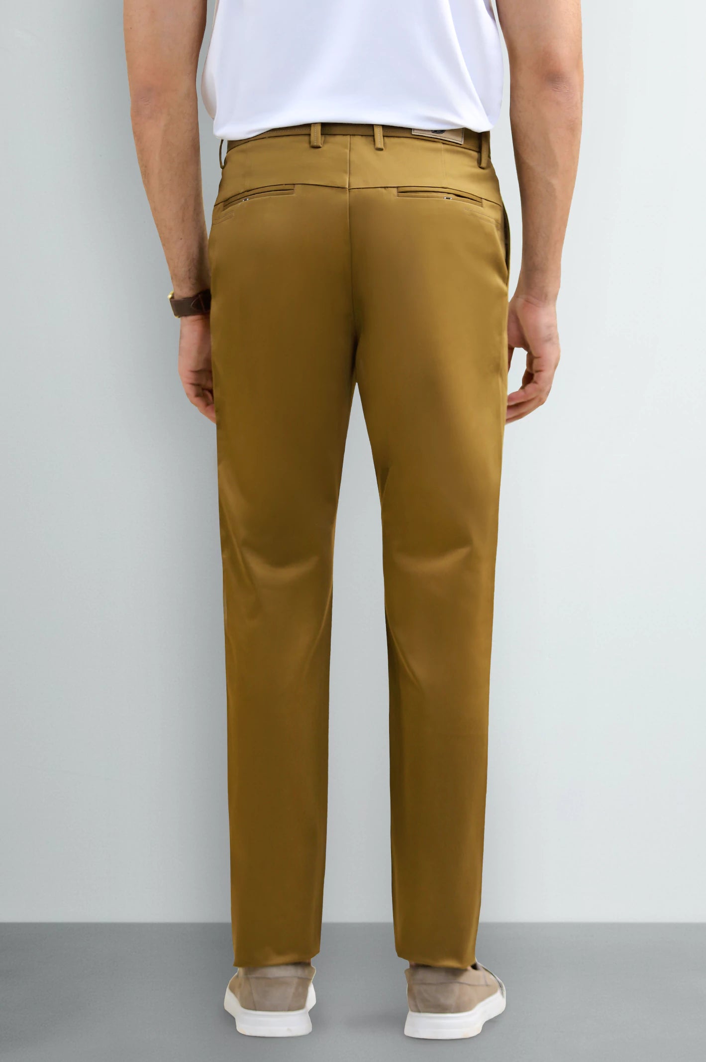 Brown Smart Fit Cotton Chino - Image 3