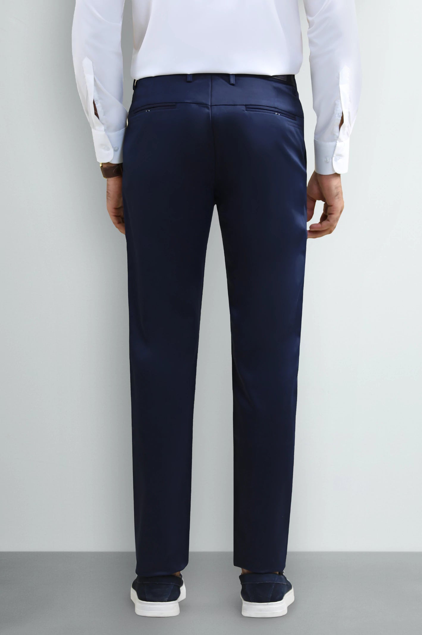 Dark Blue Smart Fit Cotton Chino - Image 3