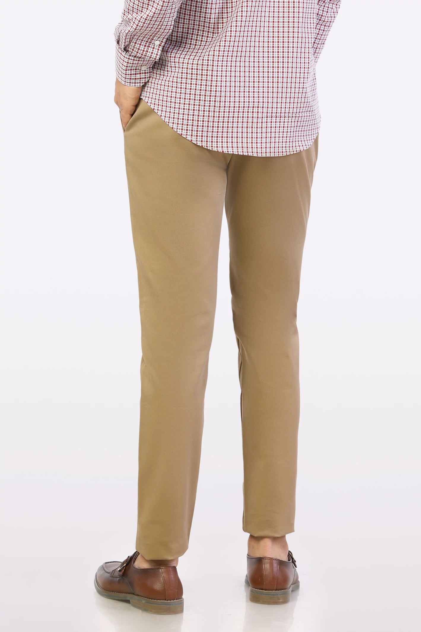 Beige Smart Fit Cotton Chino - Image 3