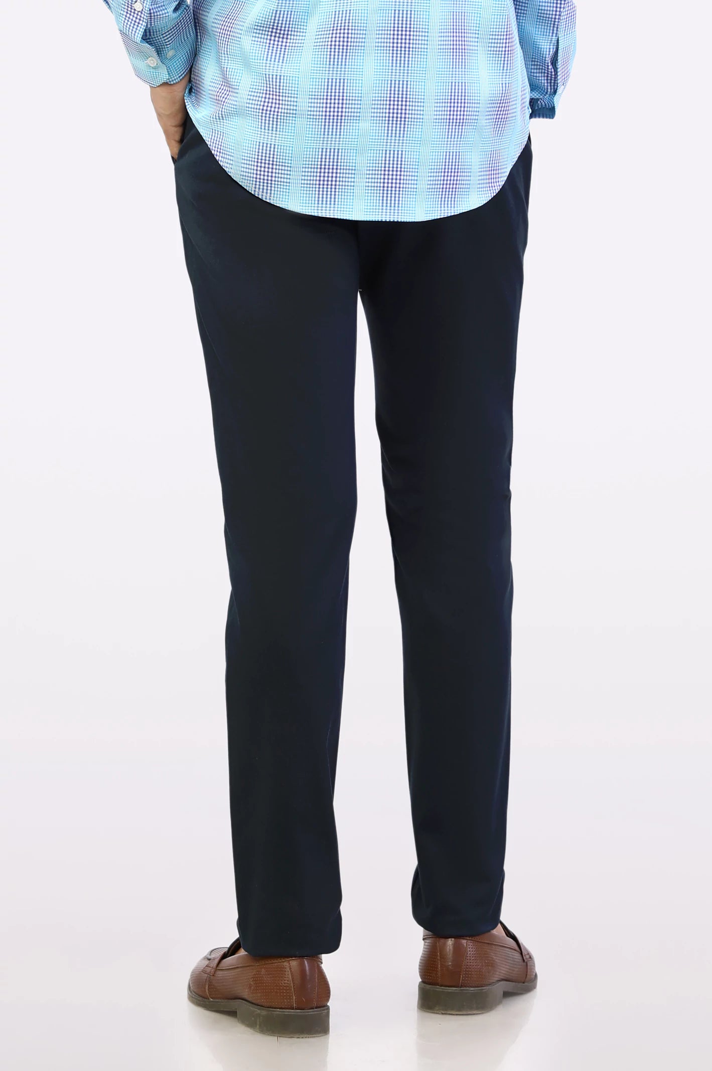 Dark Blue Smart Fit Cotton Chino - Image 3