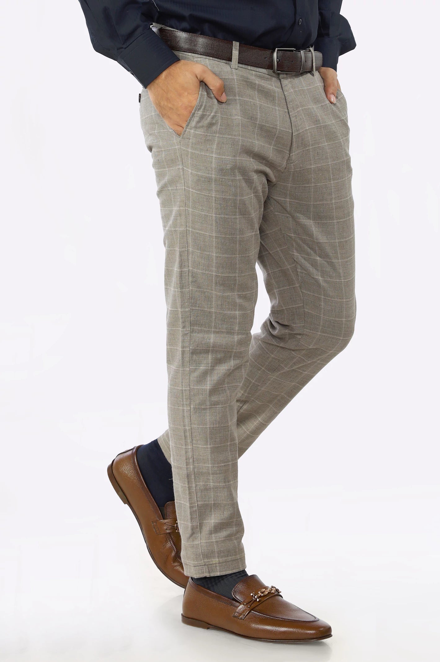 Beige Smart Fit Cotton Chino - Image 2