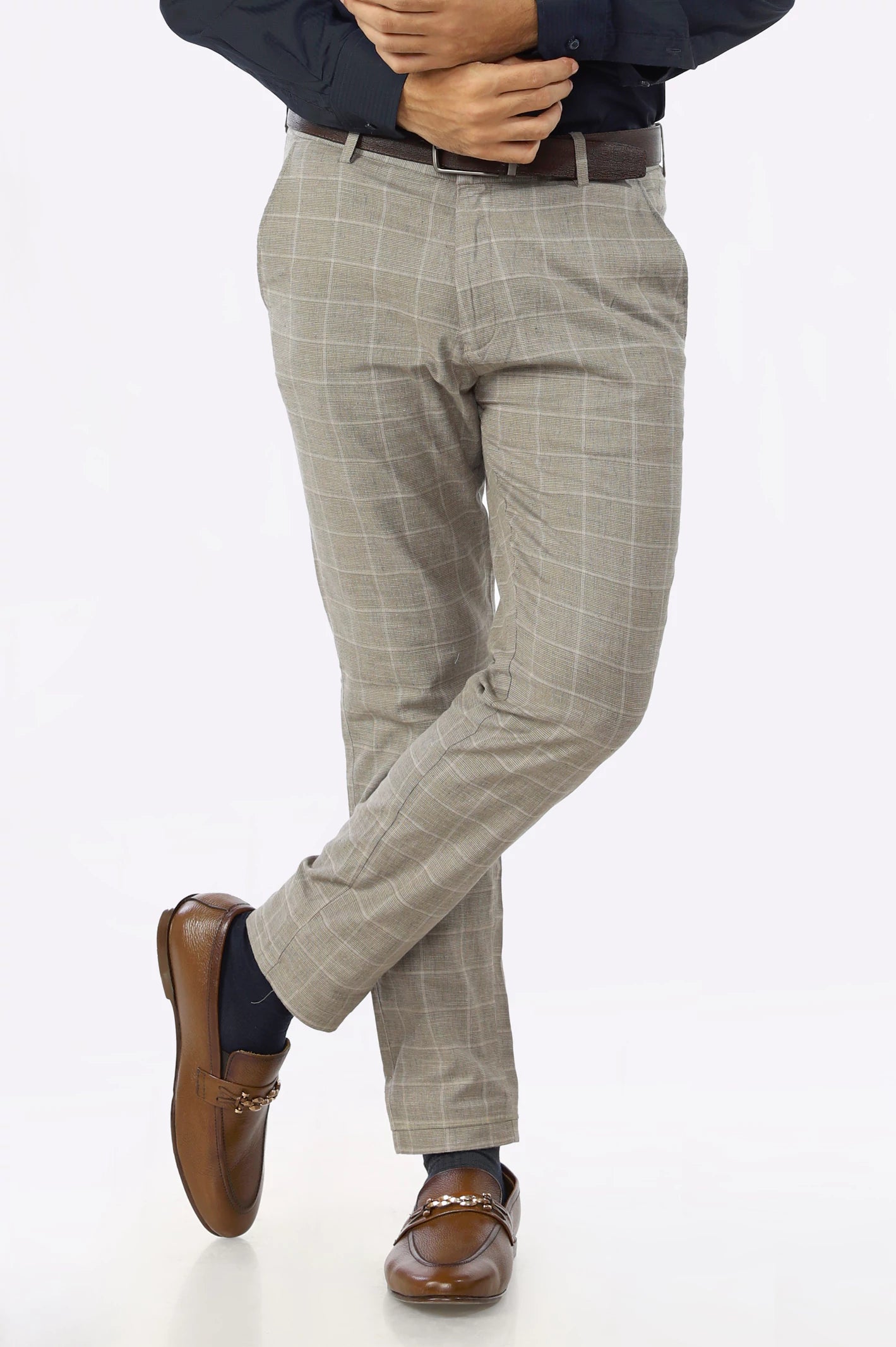 Beige Smart Fit Cotton Chino - Image 4