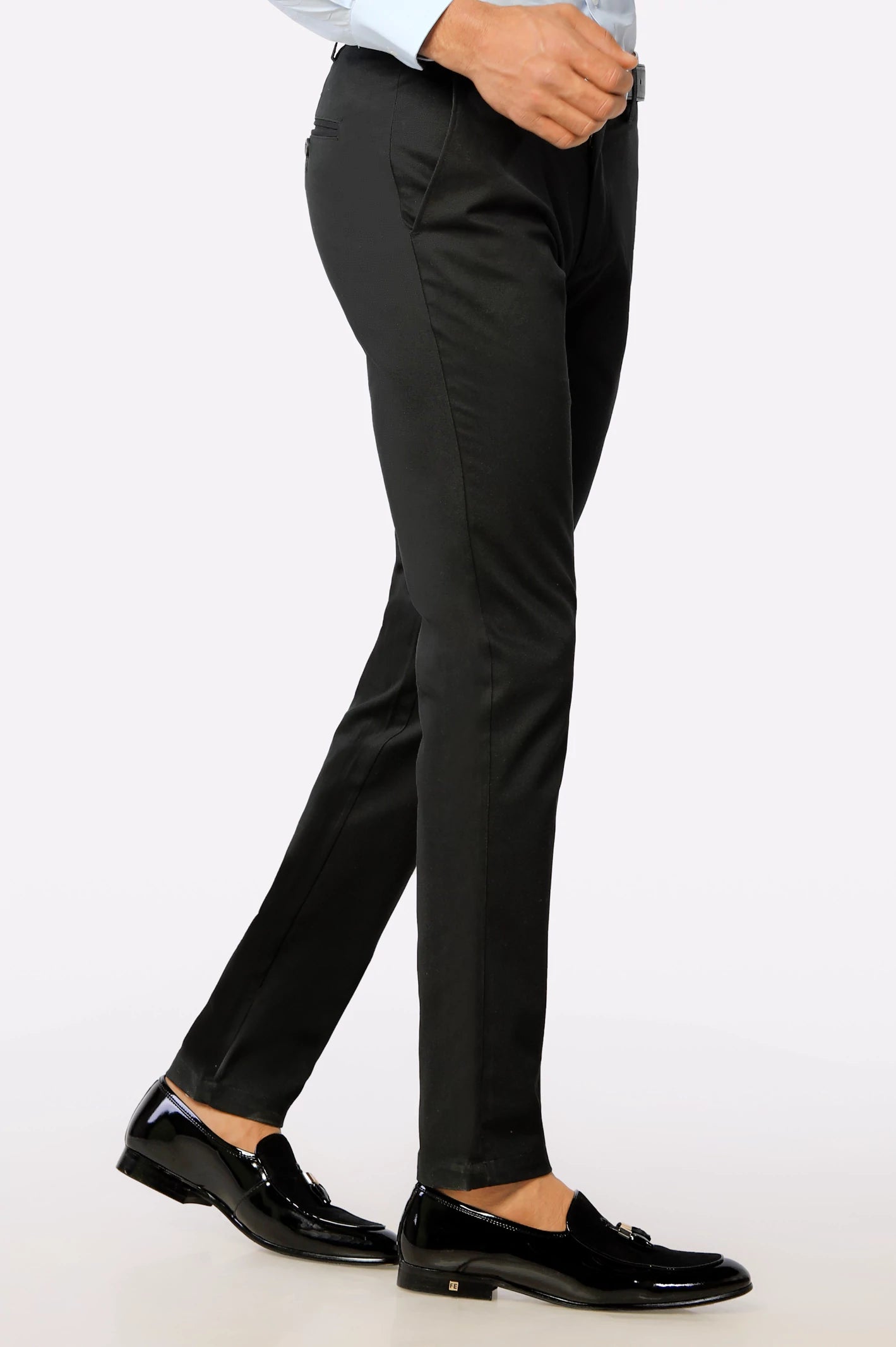 Black Smart Fit Cotton Chino - Image 2