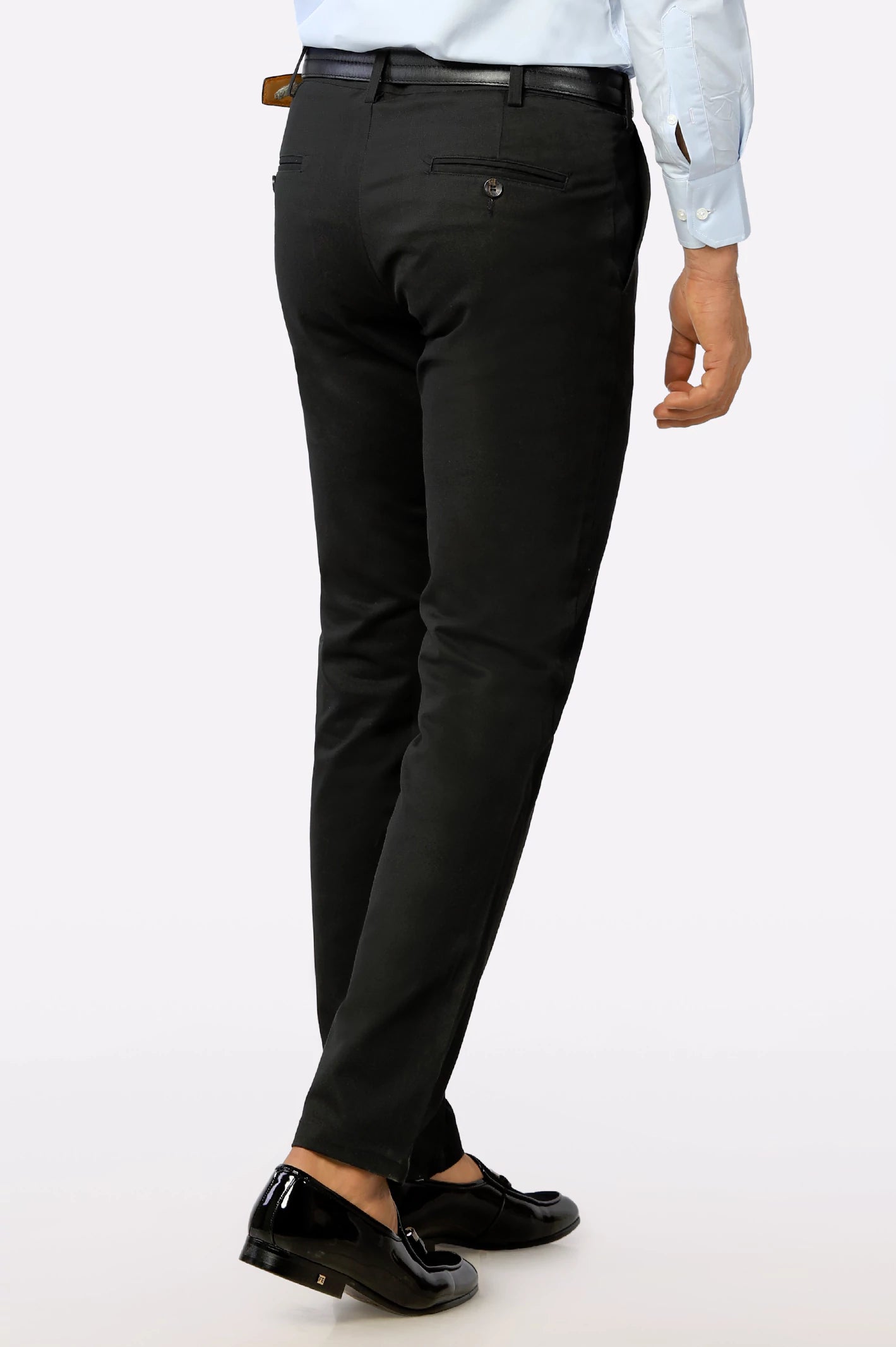 Black Smart Fit Cotton Chino - Image 3