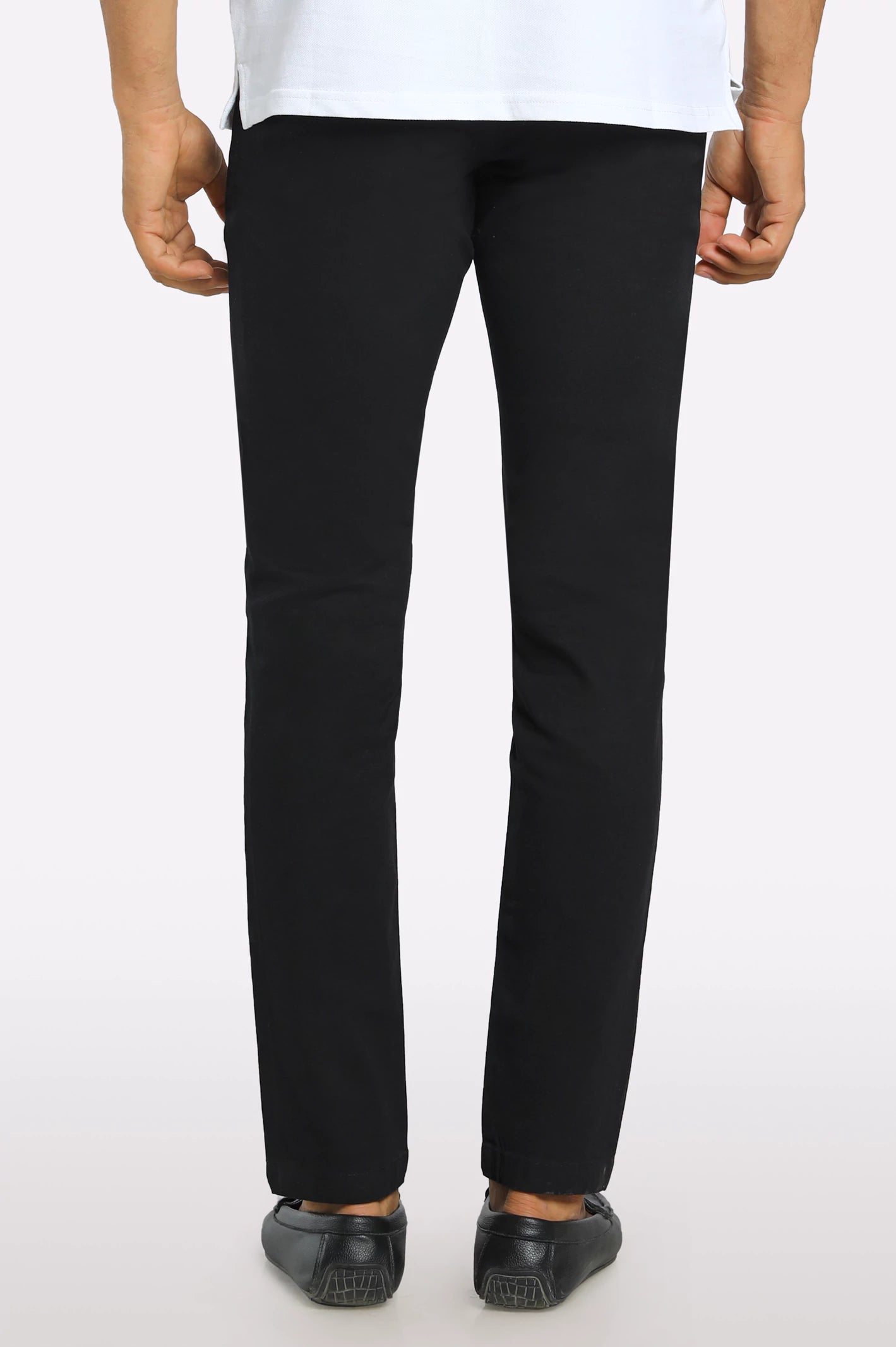 Black Smart Fit Cotton Chino - Image 3