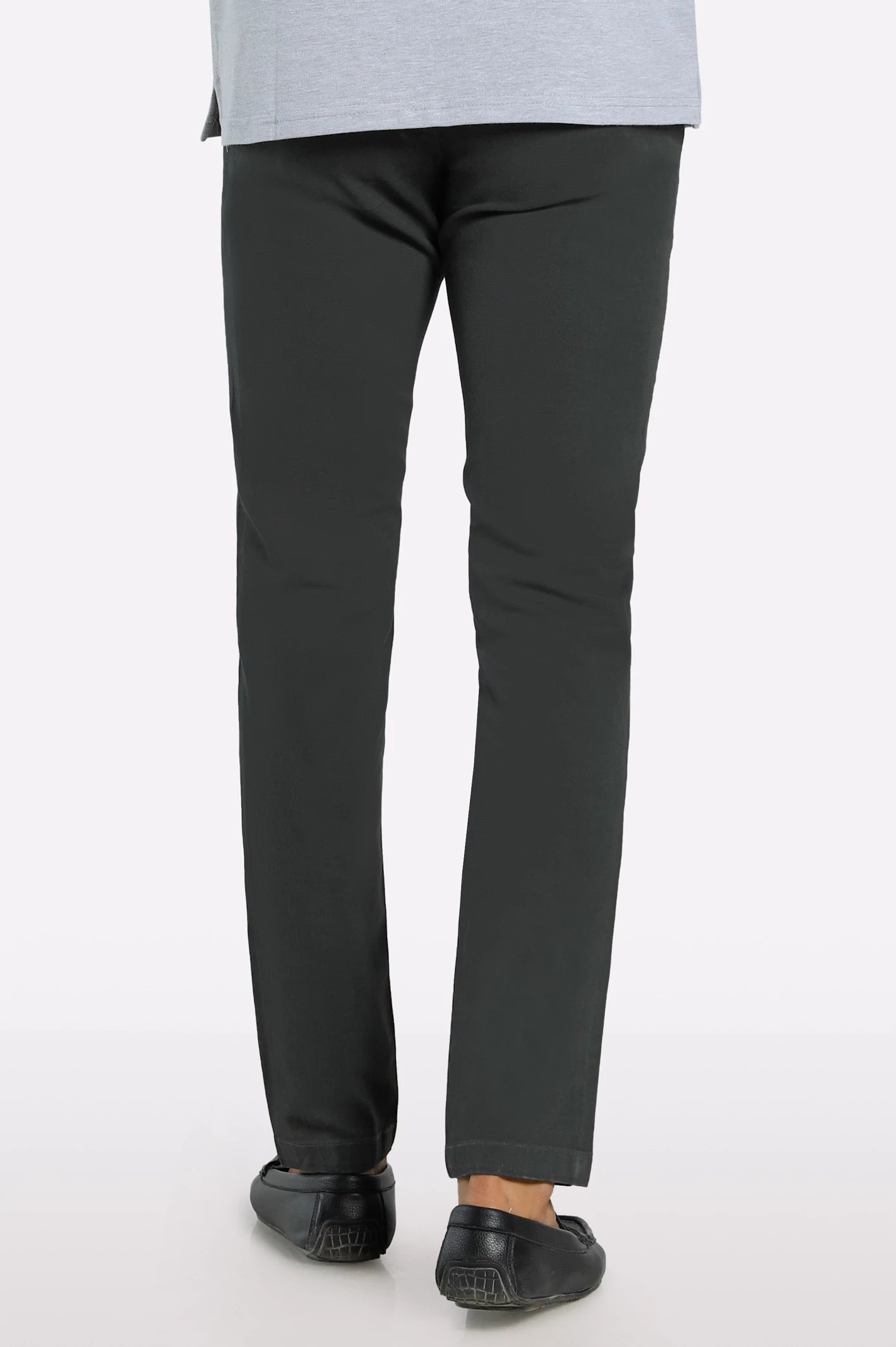 Dark Grey Smart Fit Cotton Chino - Image 3