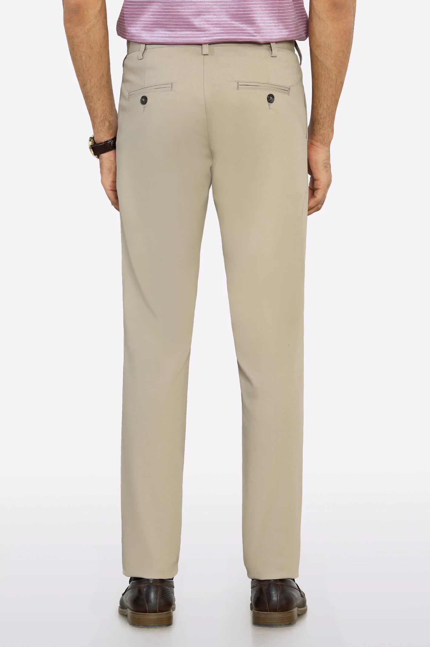 Beige Smart Fit Cotton Chino - Image 3