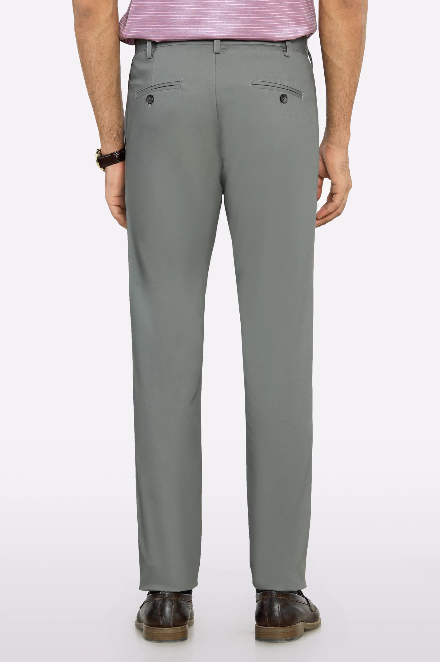 Charcoal Smart Fit Cotton Chino - Image 3